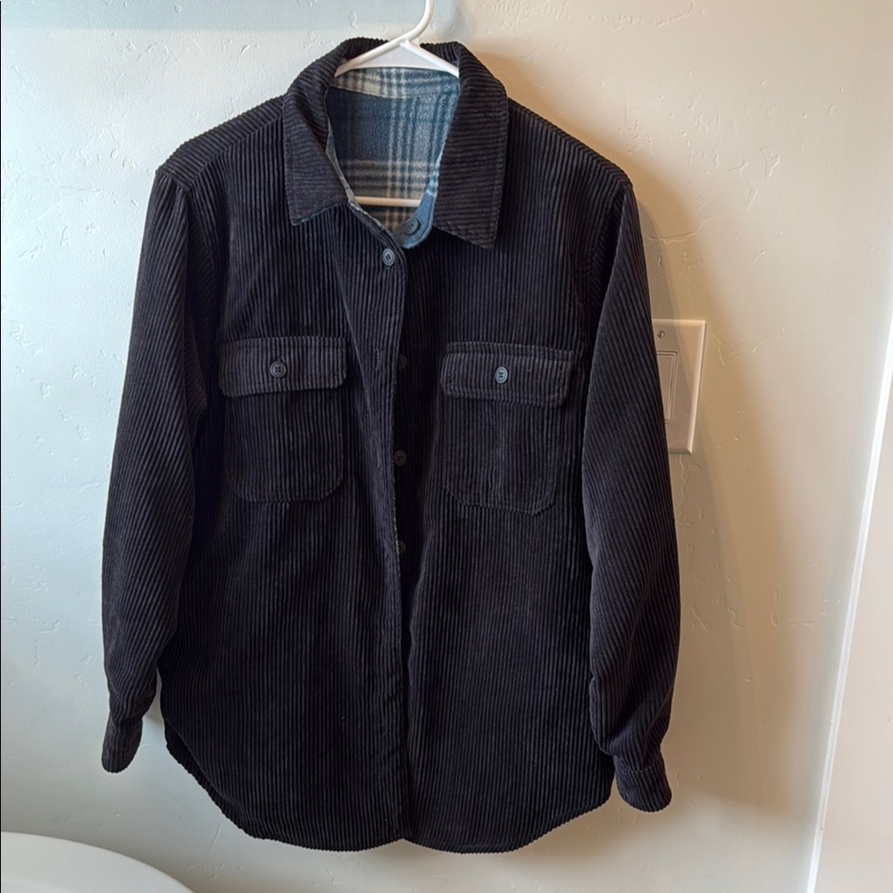 Love Tree Black Lightweight Shirt Jacket